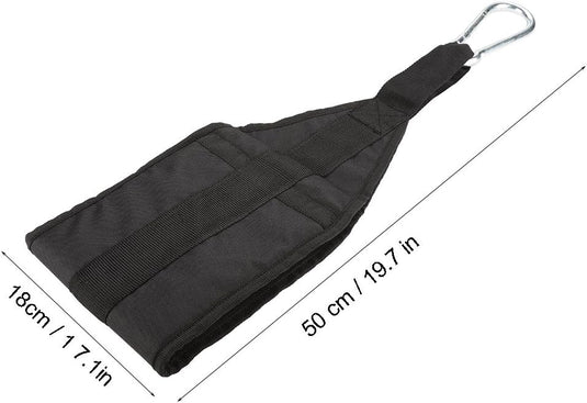 Ab straps voor optrekstang met gevoerde armlussen en karabijnhaken tot 150 kg – buikspiertrainer – core straps