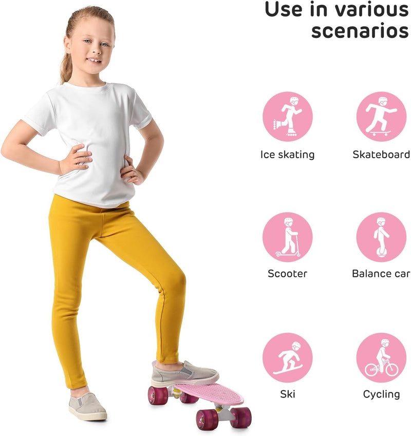 Laad afbeelding in Galerijviewer, Kids Helm en Pads Set Leeftijd 5-15 Jaar Kids Skateboard Helm Kniebeschermers Elleboog Pads Pols Pads voor Roller Scooter Fietsen Schaatsen
