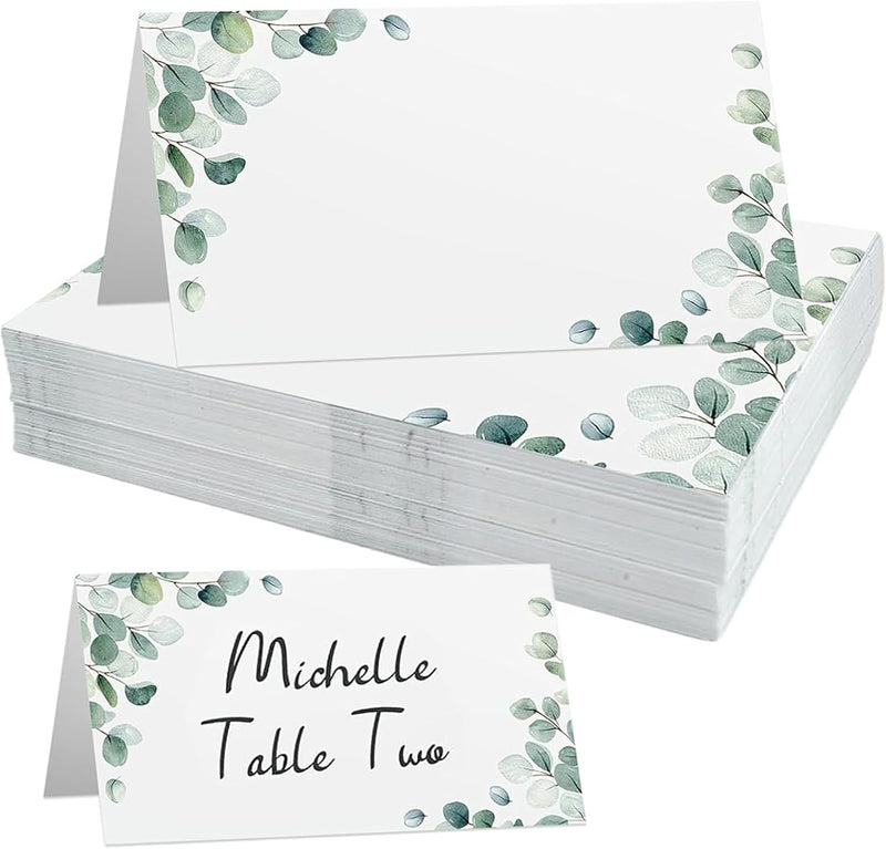 Load image into Gallery viewer, 100 Stuks trouwplaatskaartjes, Plaatskaartjes voor tafeldecoraties, Elegant ontworpen plaatskaartjes voor bruiloften, ceremonies, verjaardagen, dopen, communies en andere festiviteiten
