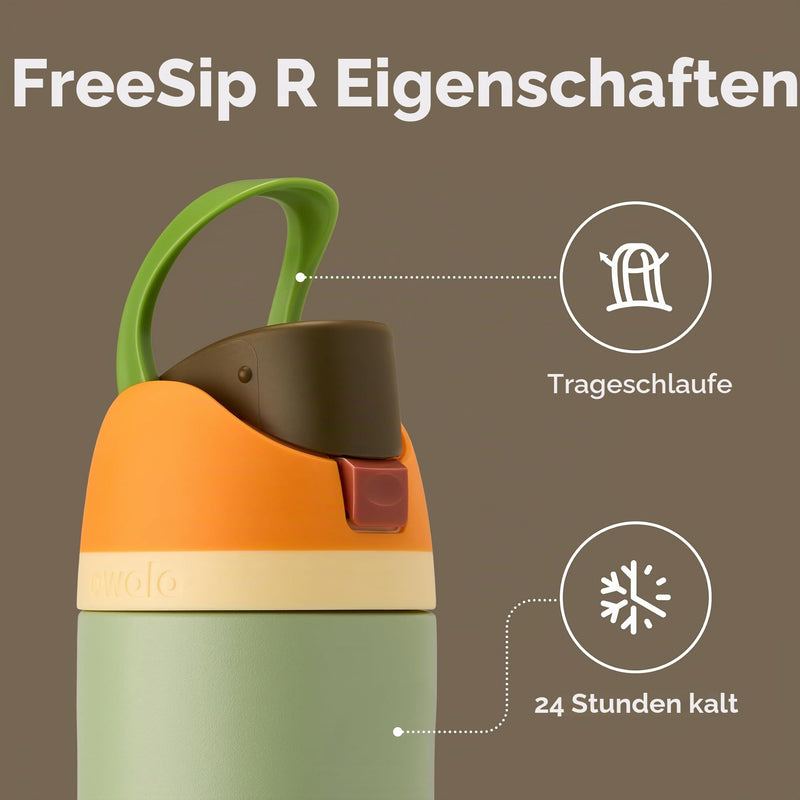 Load image into Gallery viewer, Owala FreeSip Isolierte Edelstahl-Trinkflasche, 710ml, Iced Breeze
