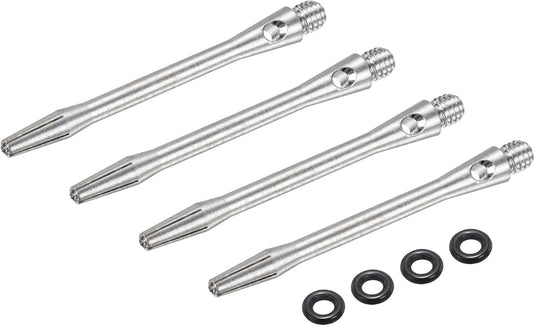 Dartschachten 4 stuks 45 mm van aluminium geel met 2BA schroefdraad – dart shafts – dart accessoires