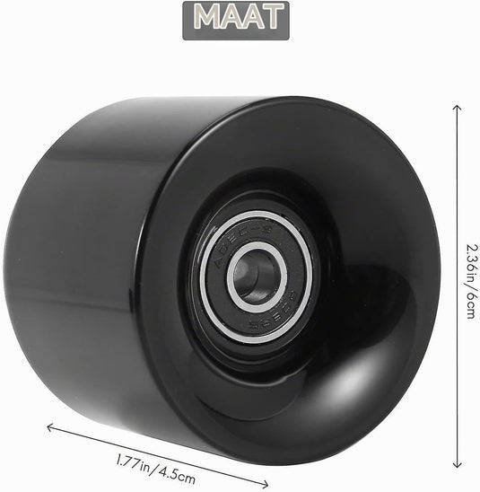Longboard wielen 60 mm 78A met 608 lagers en spacers 4 stuks – cruiser skateboard wielen