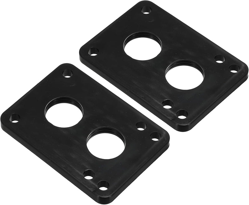 Laad afbeelding in Galerijviewer, Skateboard riser pads 2 stuks 6 mm van PU zwart – schokdempers – skateboard accessoires
