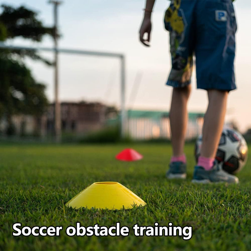 Load image into Gallery viewer, Gvolatee Voetbaltrainingsaccessoires, coördinatieladder, trainingsladder, met 12 kegels, 4 palen, voetbaltrainingsset, uitrusting, accessoires, voetbaltraining
