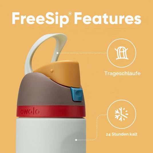 Owala FreeSip Isolierte Edelstahl-Trinkflasche, 710ml, Iced Breeze