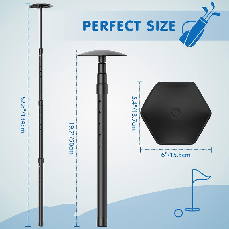 Laad afbeelding in Galerijviewer, Telescopische golftassteun 50-134 cm met opbergtas
