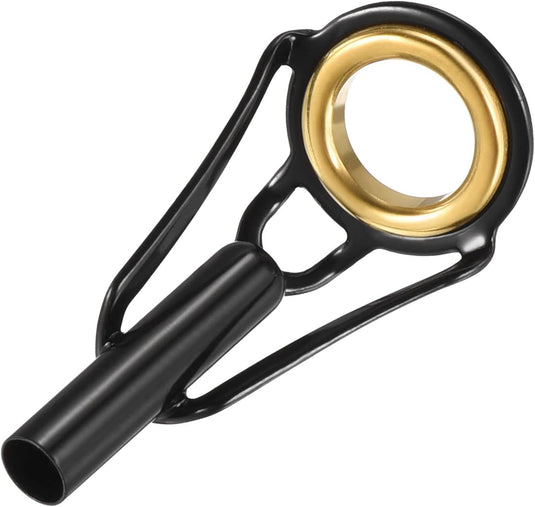 Hengel topogen 3 stuks 1 mm van roestvrij staal zwart-goud – hengeltop reparatieset – visaccessoires