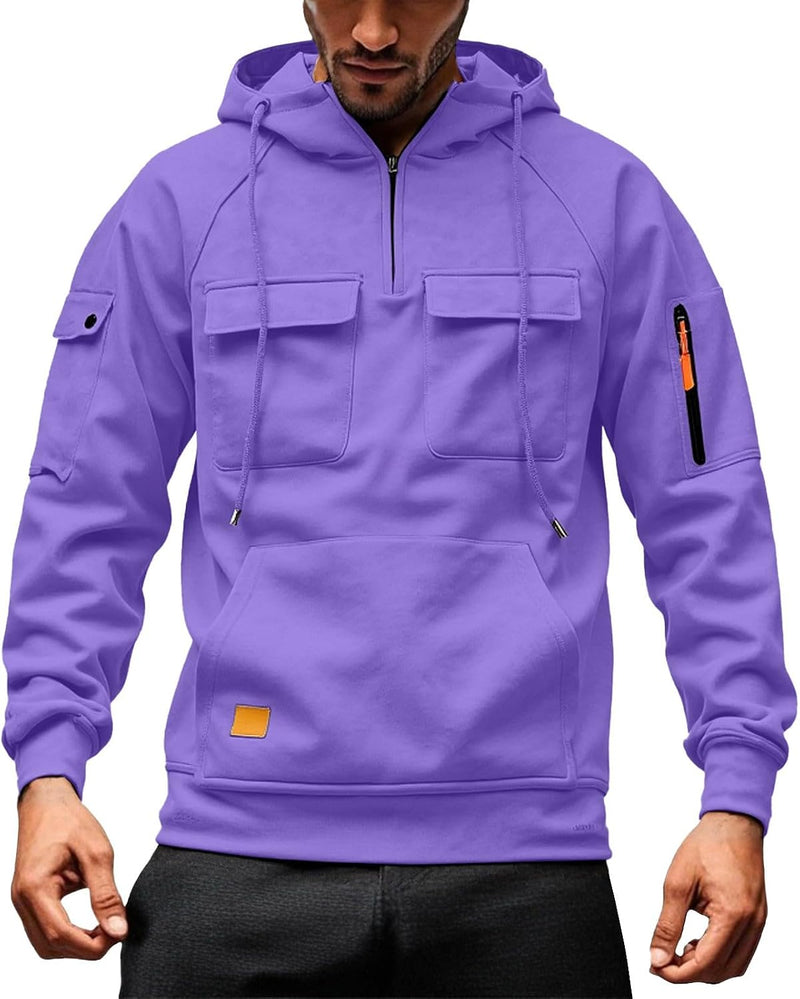 Laden Sie das Bild in Galerie -Viewer, Heren hoodie met capuchon en kangoeroezak voor de winter – sweater – capuchontrui
