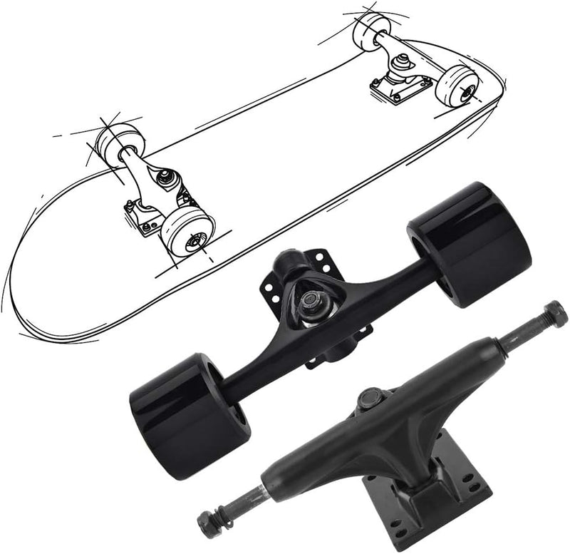 Laad afbeelding in Galerijviewer, Skateboard trucks set van 2 voor longboard
