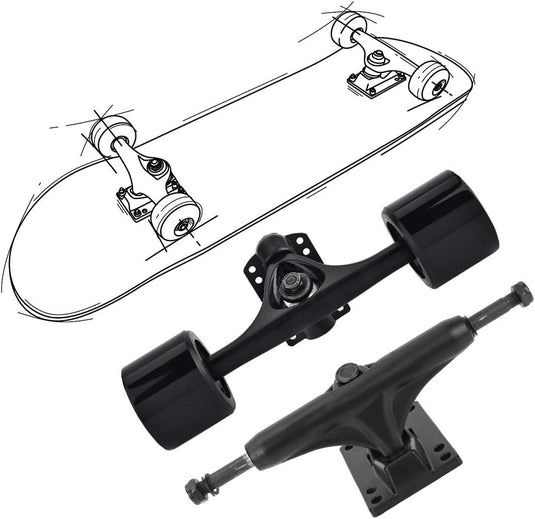 Skateboard trucks set van 2 voor longboard