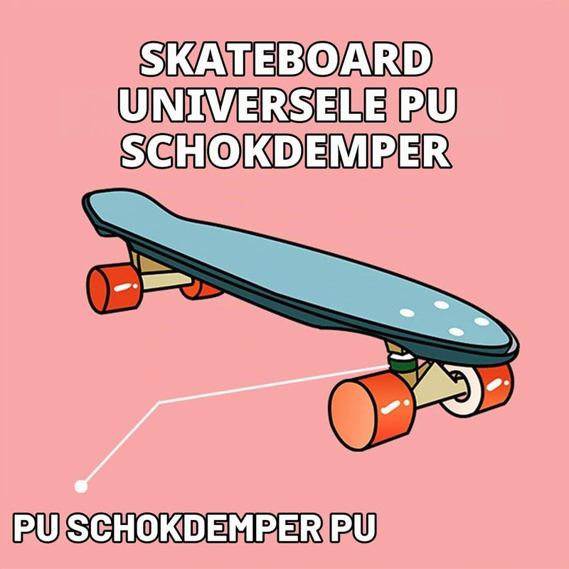 Laad afbeelding in Galerijviewer, Skateboard bushings set - 4 stuks stuurrubbers standaard cilinder voor truck, longboard-accessoires reserveonderdelen cups, beste skateboardbushings om te vervangen, perfect
