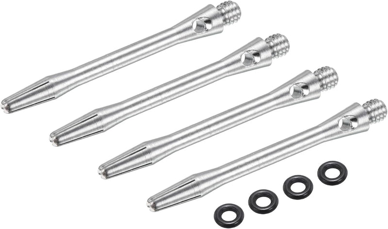 Laad afbeelding in Galerijviewer, Dartschachten 4 stuks 45 mm van aluminium geel met 2BA schroefdraad – dart shafts – dart accessoires
