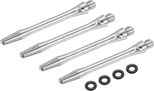 Dartschachten 4 stuks 45 mm van aluminium geel met 2BA schroefdraad – dart shafts – dart accessoires