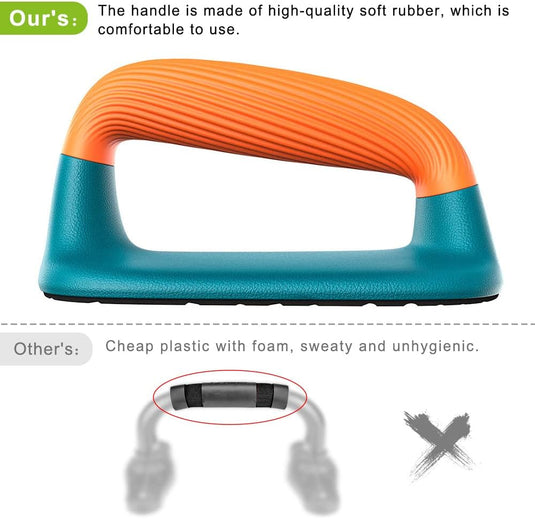 Hoge parallettes 24 cm met antislip en gevoerde handgrepen tot 300 kg – push-up bars – calisthenics