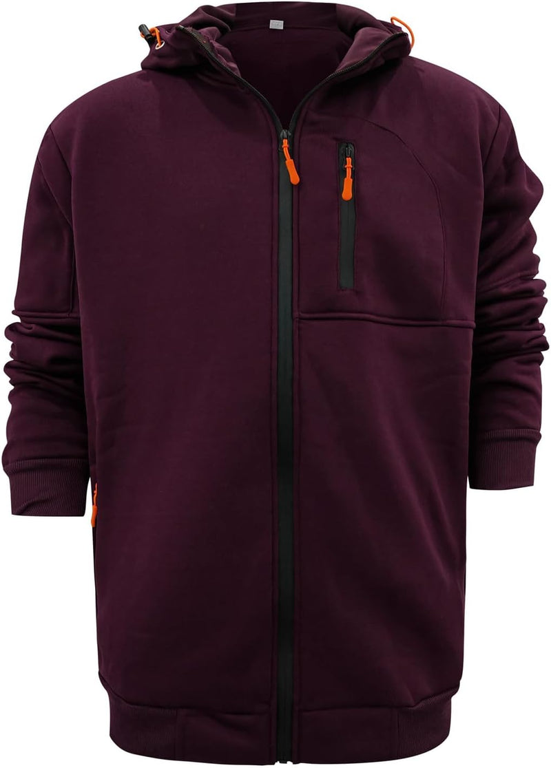 Laden Sie das Bild in Galerie -Viewer, Heren lange hoodie met capuchon en rits voor de winter – vest – heren trui
