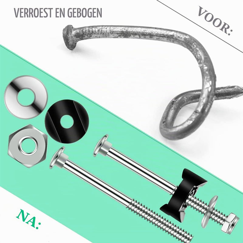 Chargez l'image dans la visionneuse de la galerie, Trampoline schroeven 6 stuks 78 mm van verzinkt staal met sleutel – bevestigingsbouten – trampoline accessoires
