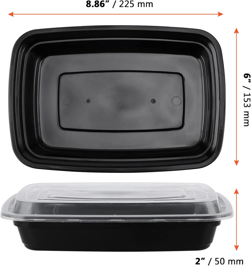 Laden Sie das Bild in Galerie -Viewer, Meal prep bakjes 750 ml set van 60 stuks
