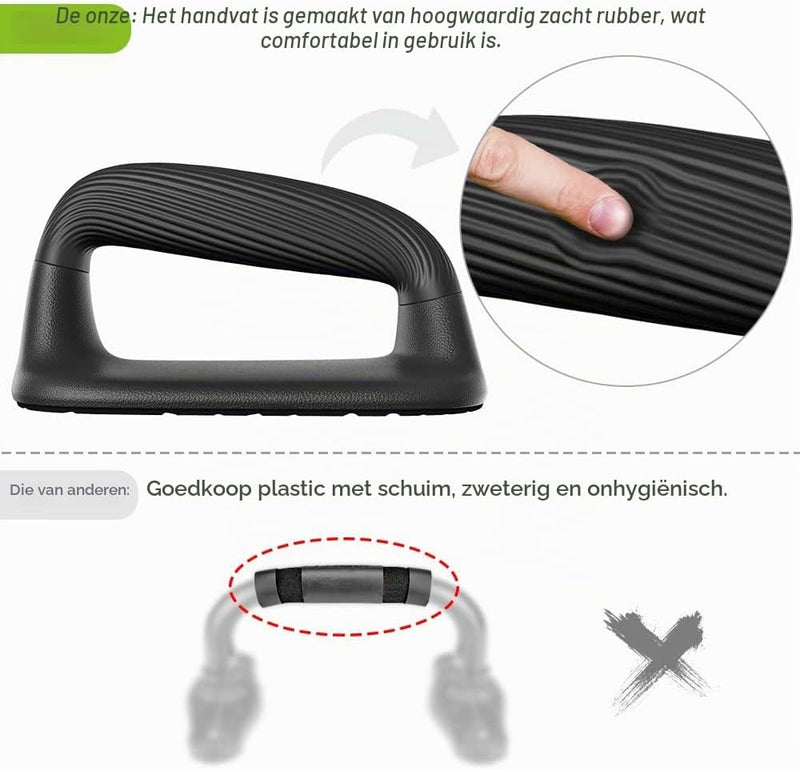 Laad afbeelding in Galerijviewer, Push-up bars met ergonomische handgrepen en antislip basis – opdruksteunen – krachttraining
