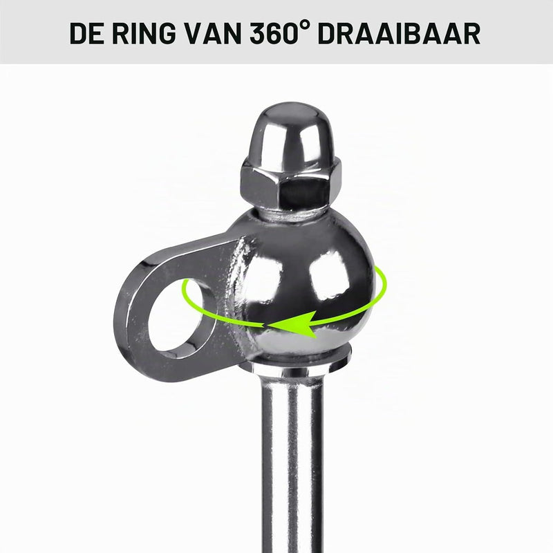 Laden Sie das Bild in Galerie -Viewer, Grondankers 4 stuks 30 cm heavy duty met booradapter – trampoline ankers – stormankers
