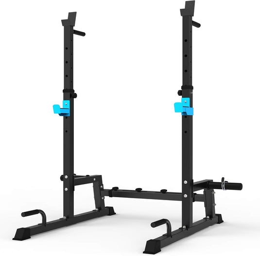 Verstelbaar squat rack met dipstation