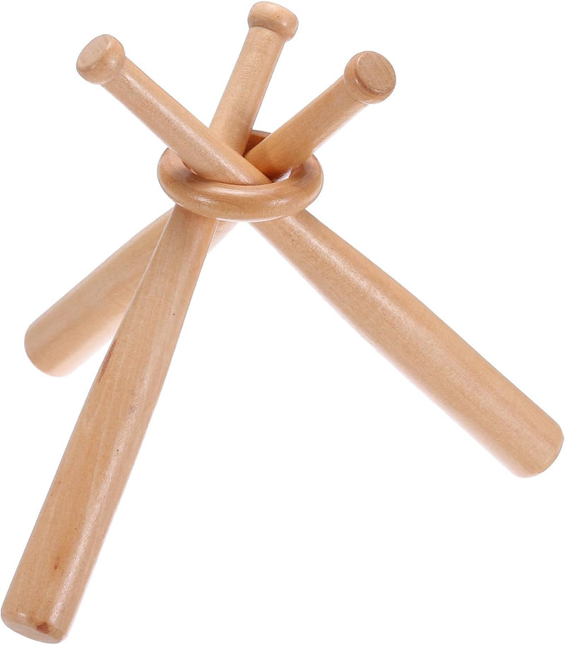 Chargez l'image dans la visionneuse de la galerie, Support d’exposition pour baseball en bois avec mini-battes de baseball – porte-balle – accessoires de baseball
