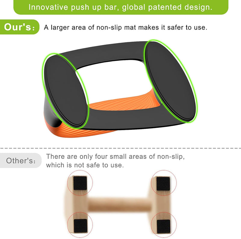 Load image into Gallery viewer, Push-up bars met zachte ergonomische handgrepen en antislip basis – opdruksteunen – fitness accessoires
