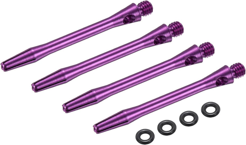 Laad afbeelding in Galerijviewer, Dartschachten 4 stuks 45 mm van aluminium geel met 2BA schroefdraad – dart shafts – dart accessoires
