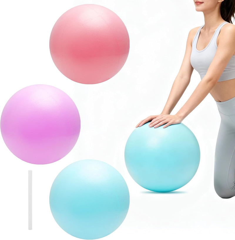 Load image into Gallery viewer, Pilatesbal set 3 stuks 25 cm – zachte antislip fitnessballen – yoga – core training – balanstraining

