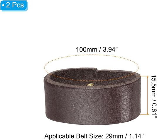 Leren riemlussen 2 stuks voor riemen 38-40 mm – riemhouders – vervangende keeper loops