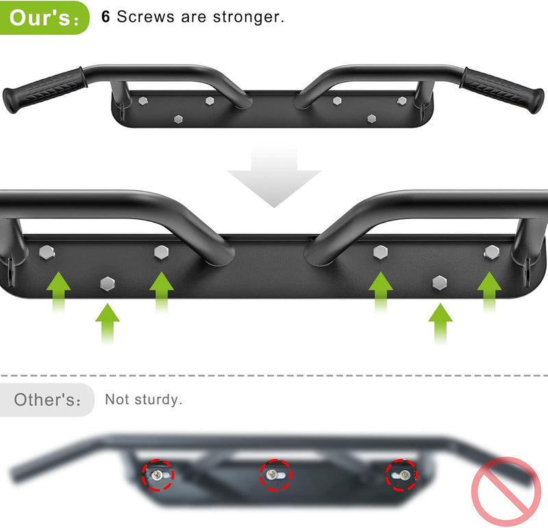 Laad afbeelding in Galerijviewer, Wandgemonteerde optrekstang met 4 gripposities en accessoireringen tot 227 kg – pull-up bar – krachttraining
