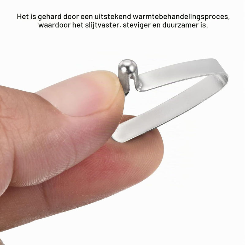 Chargez l'image dans la visionneuse de la galerie, Veerklemmen voor telescopische buizen 8x5,5 mm (8 stuks) - Kajak peddel borgpennen - Tentpaal borgclips staal
