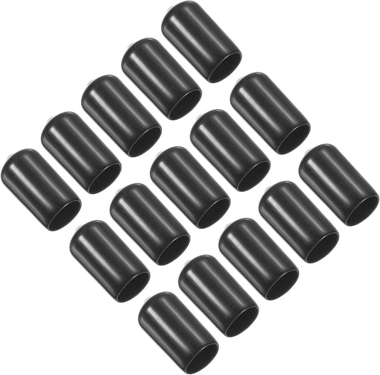 Snooker keu tip beschermhoes rubber (15 stuks) - Biljart keudop bescherming - Biljart accessoires keu protector