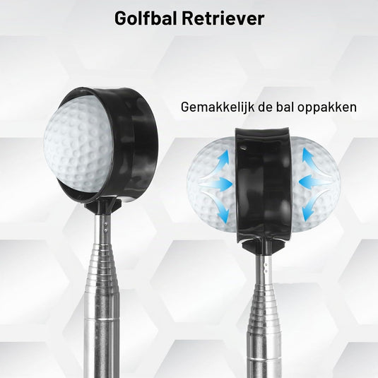 Telescopische golfbal retriever 43-274 cm van roestvrij staal – golfbalvanger – golf accessoires