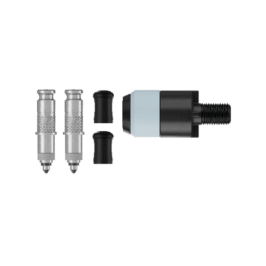 Fietsventiel ombouwset voor SV ventielen met pompkop adapter – ventieladapter – fietsaccessoires