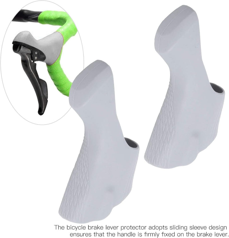 Załaduj obraz w przeglądarce galerii, 2 silikonowe osłony dźwigni hamulca do rowerów szosowych Shimano ST-R7000 i ST-R8000 – osłony klamek hamulcowych – chwyty rowerowe
