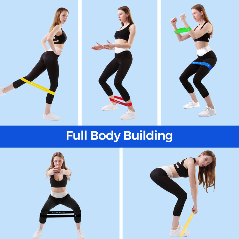 Load image into Gallery viewer, Fitness elastieken 5-delige set met verschillende weerstandsniveaus – weerstandsbanden – resistance bands
