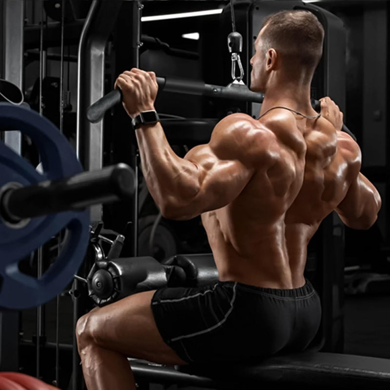 Laad afbeelding in Galerijviewer, Lat pulldown bar 40 of 102 cm met schuimhandgrepen tot 150 kg – kabelstang – biceps triceps stang
