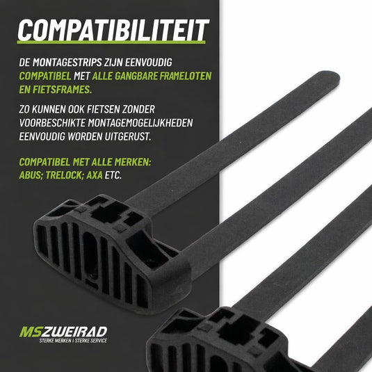 Ringslot montagekit universeel zwart