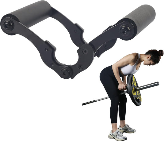 V-bar roeigreep met dubbele handgreep en antislip rubber – T-bar row handvat – fitness accessoire