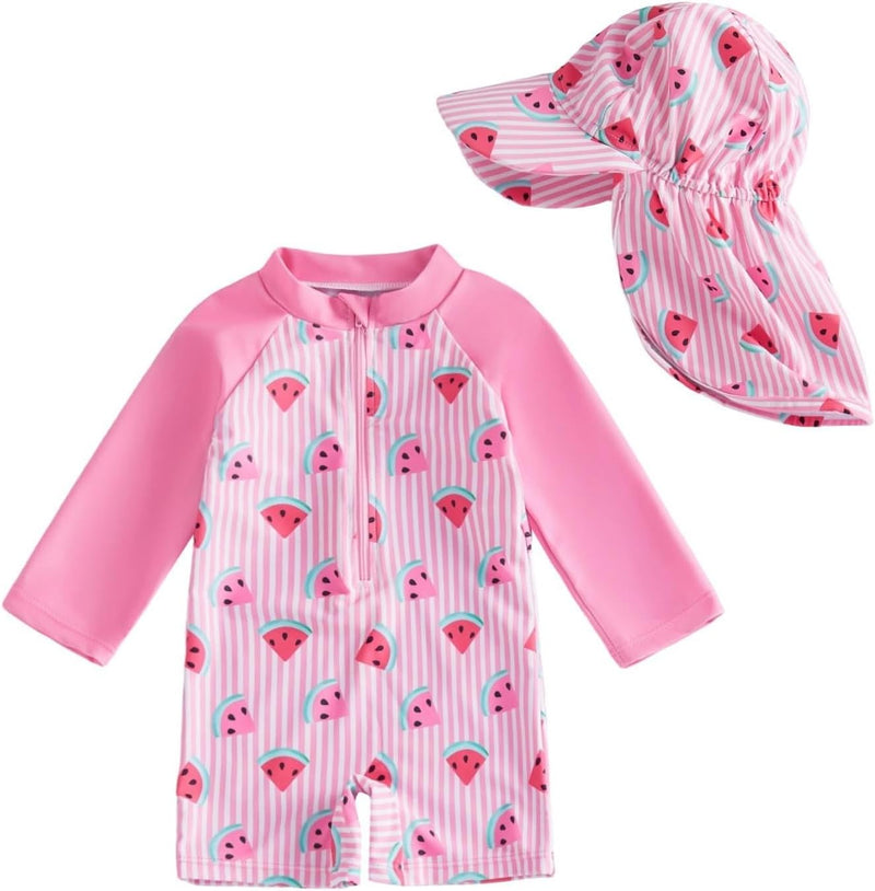 Load image into Gallery viewer, Baby rashguard badpak met lange mouwen en UPF 50+ zonbescherming – zwempak – zwemkleding
