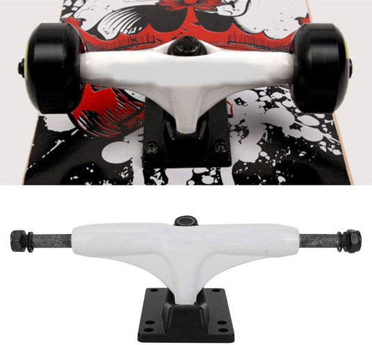 Skateboard truck van aluminium-magnesiumlegering wit – longboard truck – skateboard accessoires