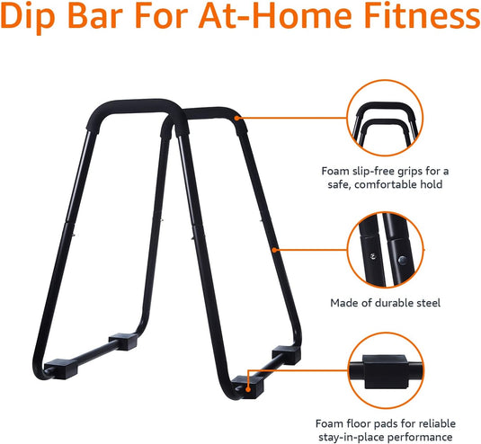 Dip station van staal tot 300 kg voor thuisfitness – dip bars – krachttraining