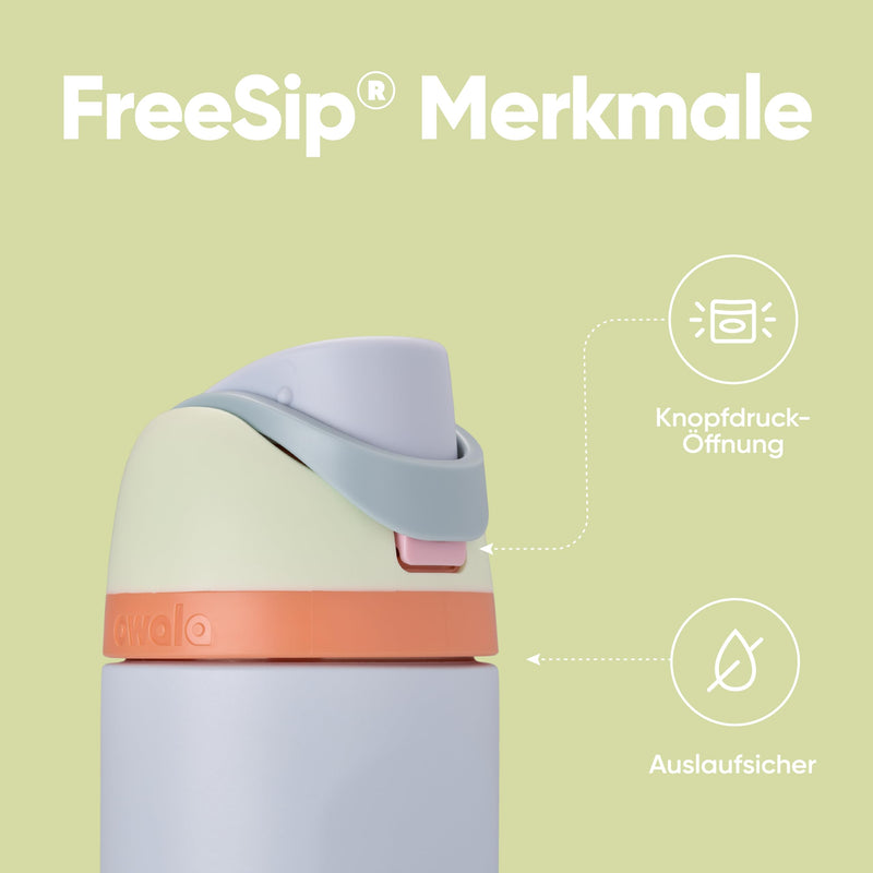 Load image into Gallery viewer, Owala FreeSip Isolierte Edelstahl-Trinkflasche, 710ml, Iced Breeze
