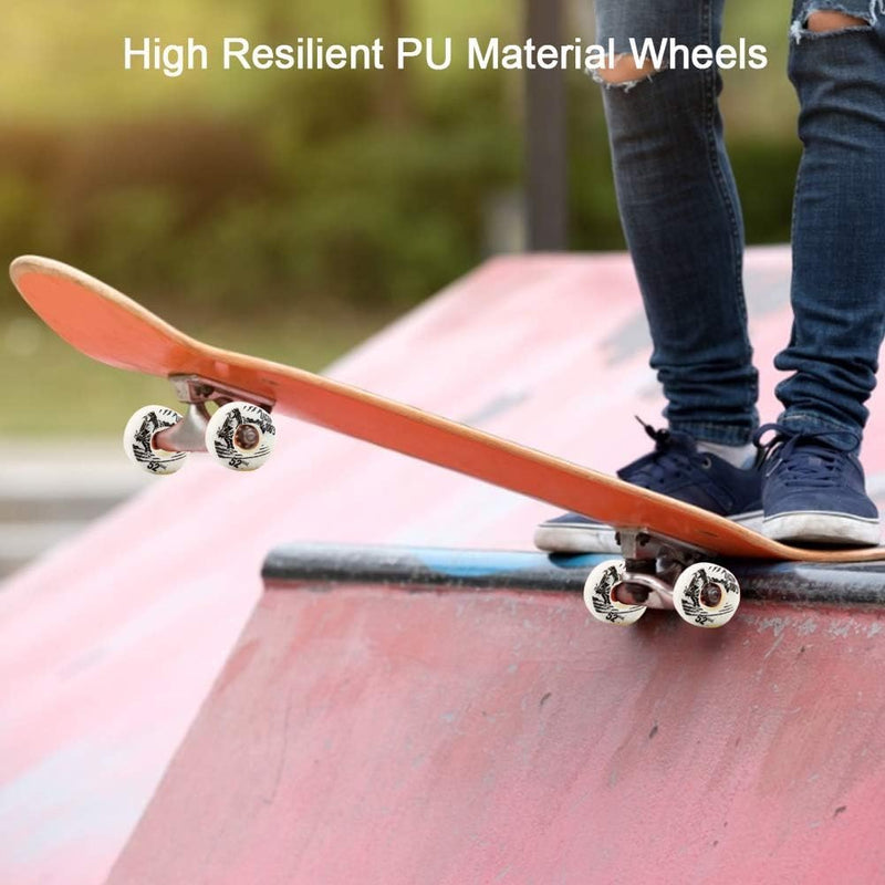Laad afbeelding in Galerijviewer, Skateboardwielen set van 4 PU 52 mm
