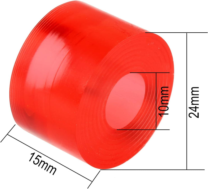 Carica immagine in Galleria Viewer, Skateboard bushings 90A 4 stuks met washers zwart – stuurrubbers – longboard skateboard accessoires

