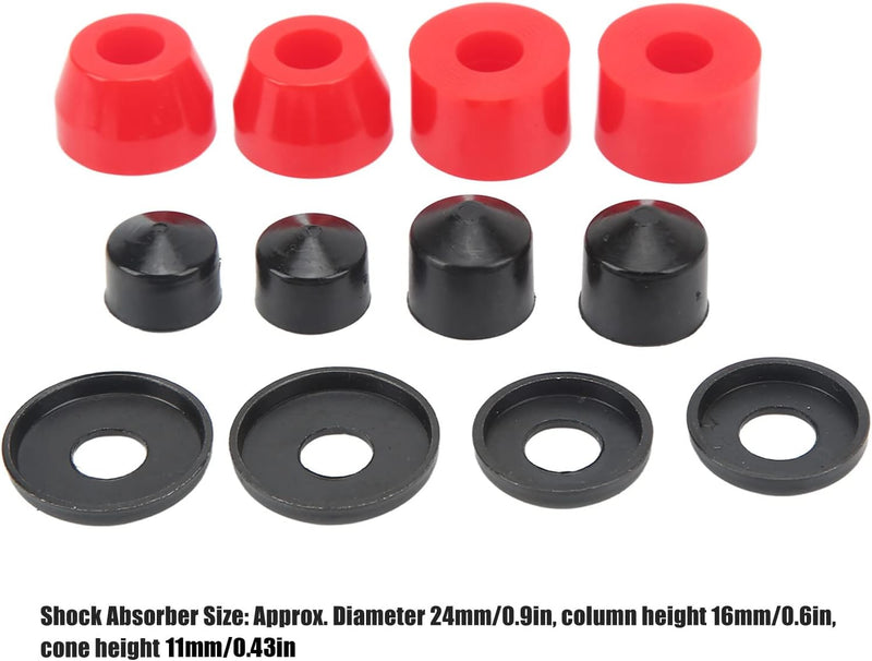Carica immagine in Galleria Viewer, Skateboard bushings 90A 12-delige vervangingsset – PU stuurrubbers – longboard skateboard accessoires
