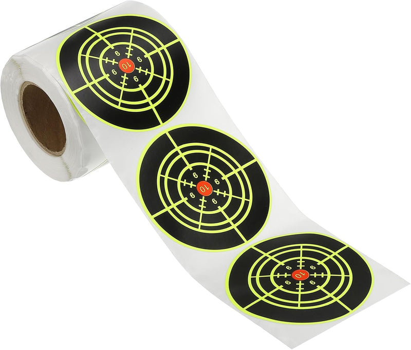 Load image into Gallery viewer, Schietdoel stickers 200 stuks 76 mm groen-zwart – zelfklevende doelwitstickers – boogschieten schiettraining accessoires
