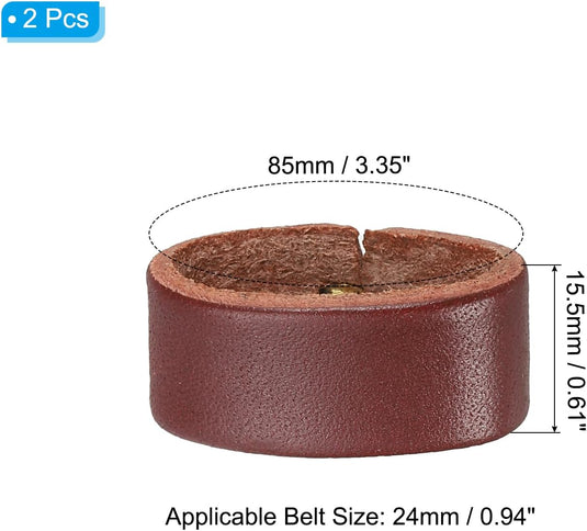 Leren riemlussen 2 stuks voor riemen 38-40 mm – riemhouders – vervangende keeper loops