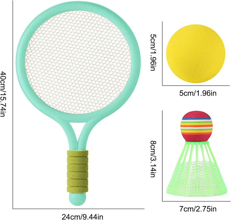 Laad afbeelding in Galerijviewer, Federball Set Kinder Badminton Set Tennisschläger Spielzeug Geschenkset für Kinder
