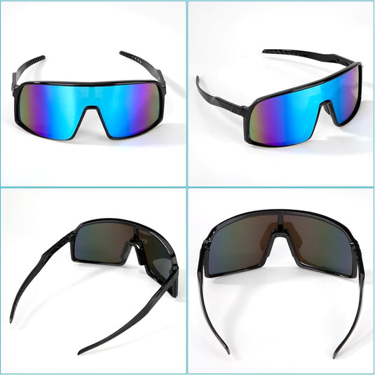 Polaryzacyjne okulary rowerowe dla mężczyzn z ochroną UV400 i antypoślizgowymi noskami – okulary przeciwsłoneczne do sportu – okulary kolarskie